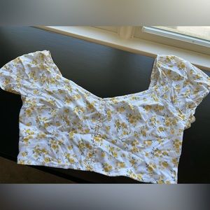 Beautiful floral crop top